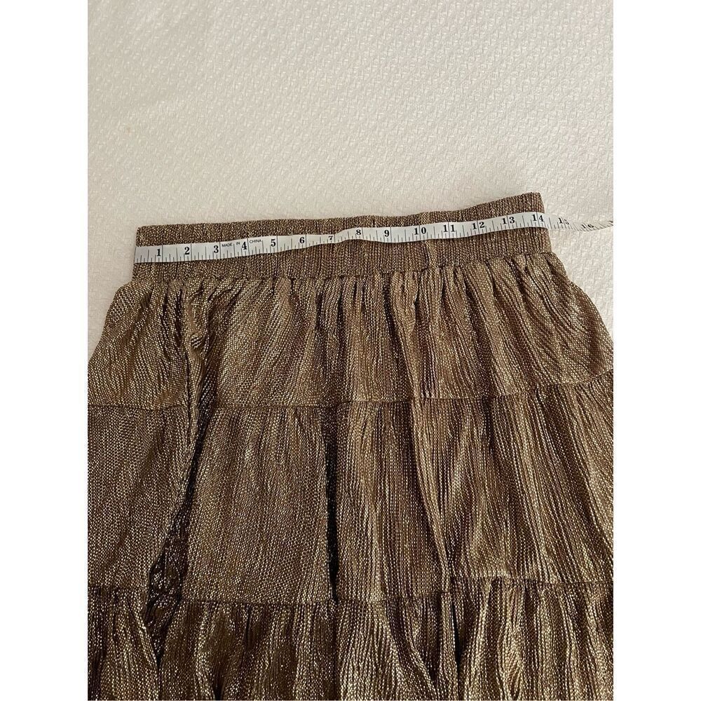 New Kori Alma Gold layered skirt size L - Picture 7 of 9